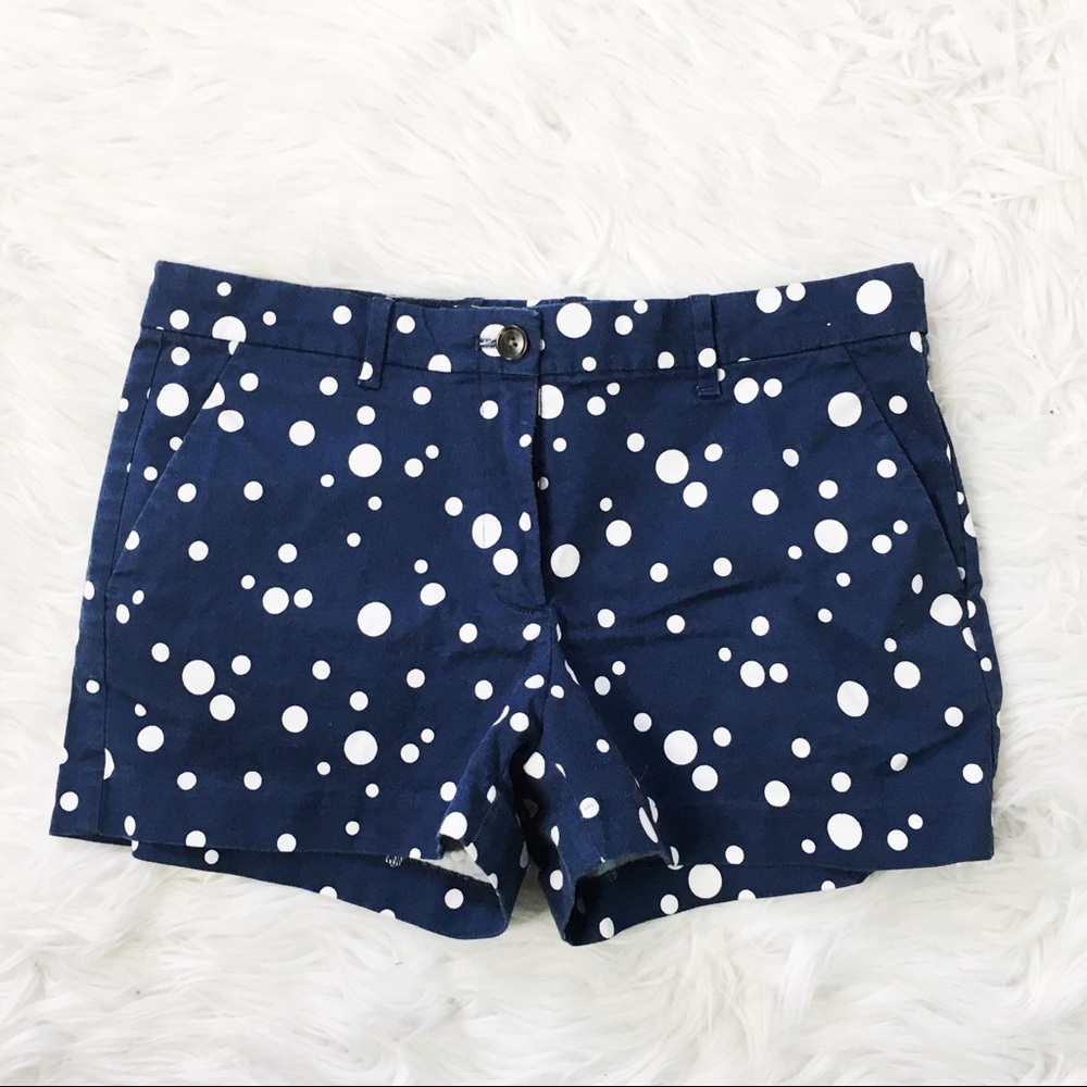 Blue Polkadot Summer Short Style Khakis By Gap